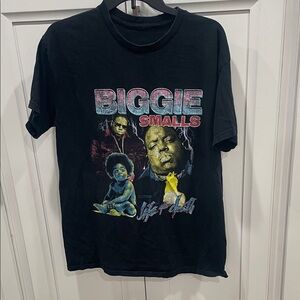 Black Biggie Smalls Graphic T-Shirt